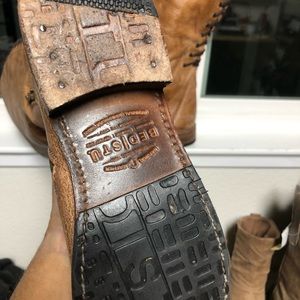 Gorgeous Bed Stu tan boots, lace up back… complements any outfit!